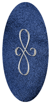 DG5000-601-SL-SH-BL Silver Scroll Shimmer Blue